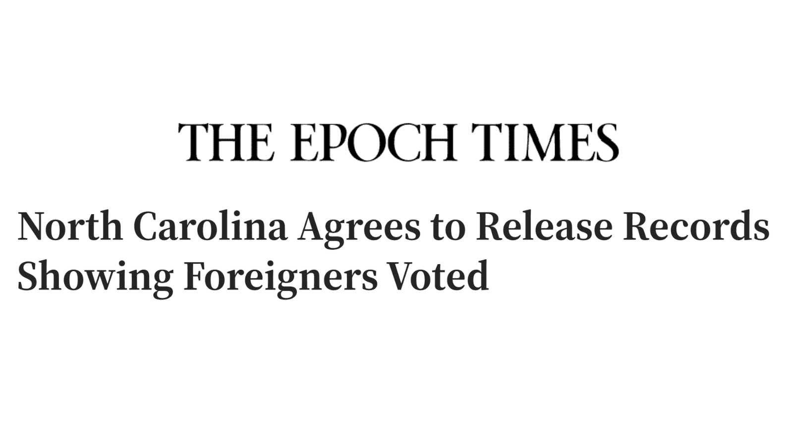 Epoch Times Headline